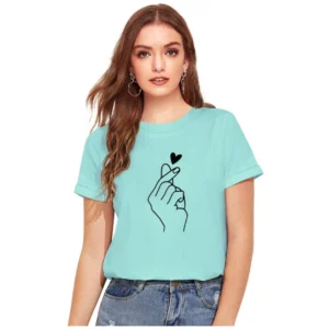 Generic Women's Cotton Western Wear T-Shirt (Green)