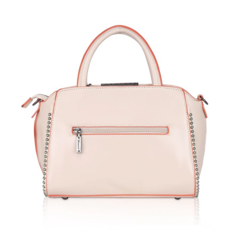 Generic Women's Faux Leather Metal Beads Handbag (Pink) - Image 4