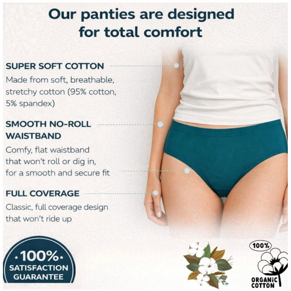 Generic Pack of_6 Women's Cotton Solid Hipster Panty (Multicolor) - Image 3