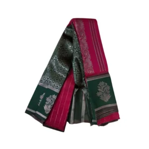 Generic Women's Soft Silk Wooven Saree With Unstitched Blouse 5.5Mtr (Red)