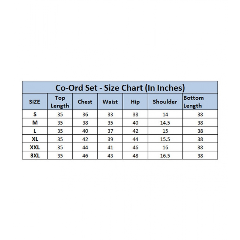 Generic Women's Polyester Floral 3-4th Sleeve Co-Ord Set (Multicolor) - Image 4