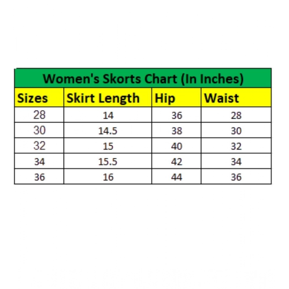 Generic Women's Denim Lycra Solid Zip Closure Skorts (Blue) - Image 5