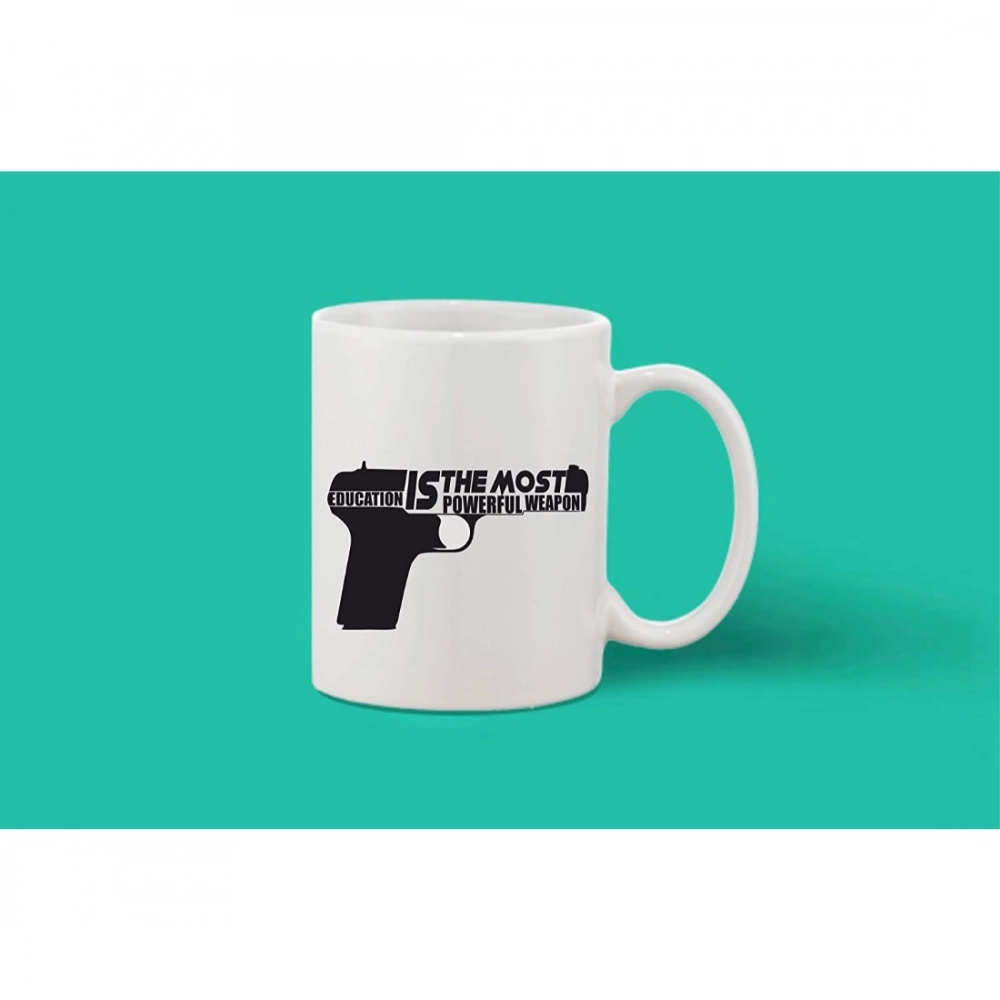 Generic Printed Ceramic Coffee Mug - 1 Pieces, White, 11oz - Image 2
