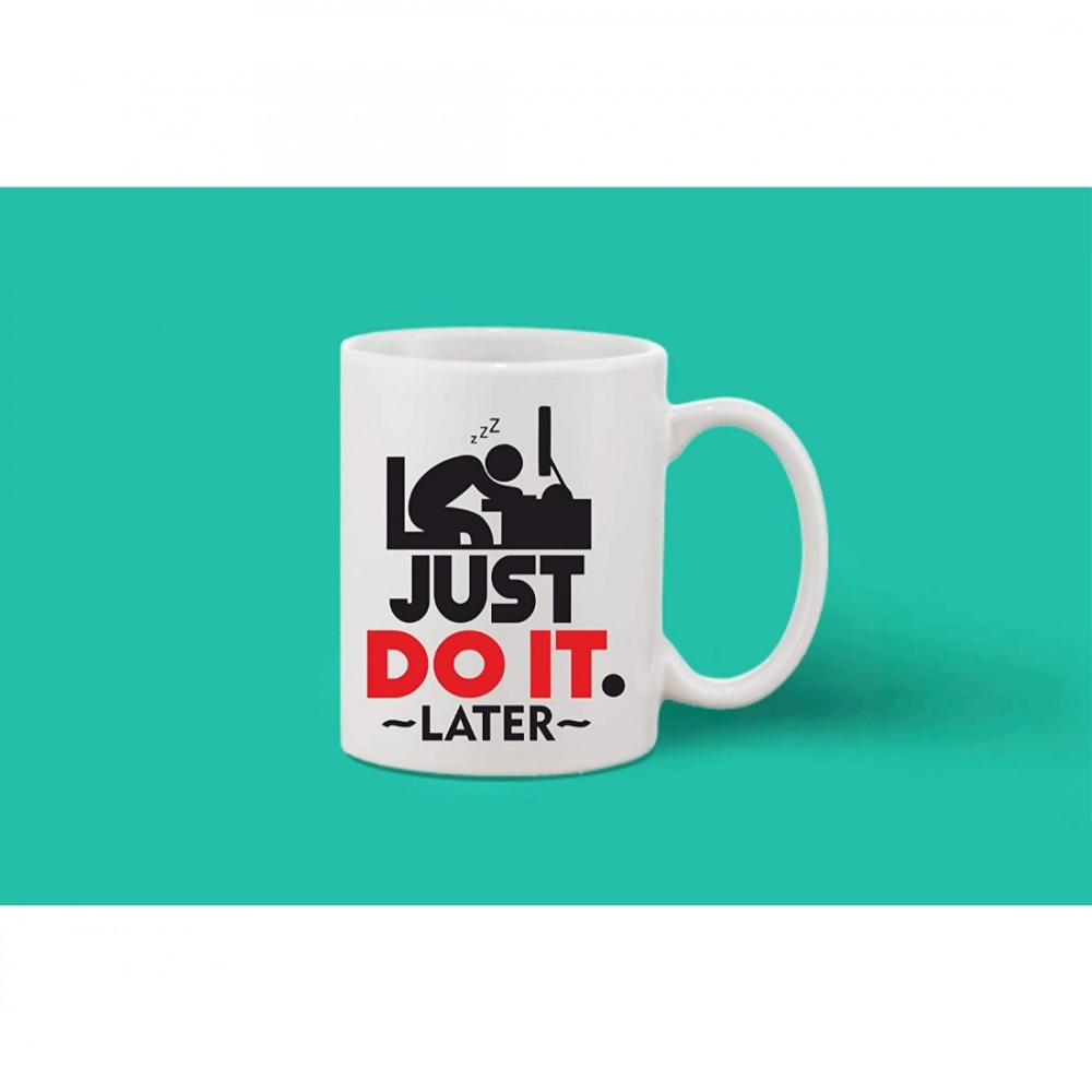 Generic Printed Ceramic Coffee Mug - 1 Pieces, White, 11oz - Image 2