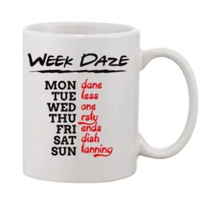 Generic Printed Ceramic Coffee Mug - 1 Pieces, White, 11oz