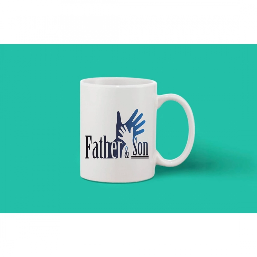 Generic Printed Ceramic Coffee Mug - 1 Pieces, White, 11oz - Image 2
