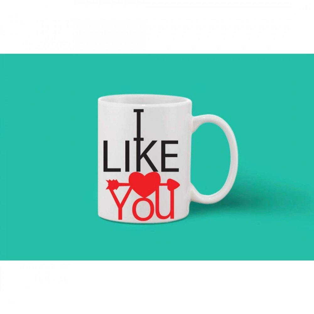 Generic Printed Ceramic Coffee Mug - 1 Pieces, White, 11oz - Image 2