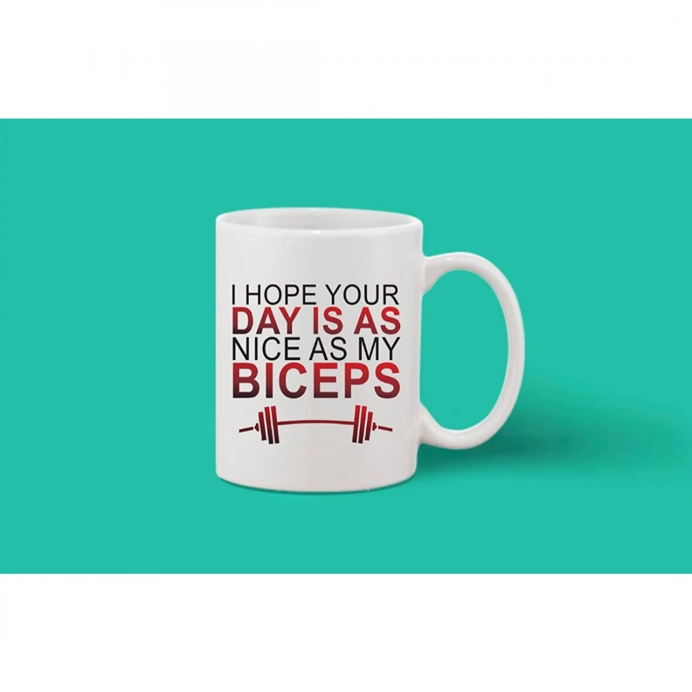 Generic Printed Ceramic Coffee Mug - 1 Pieces, White, 11oz - Image 2