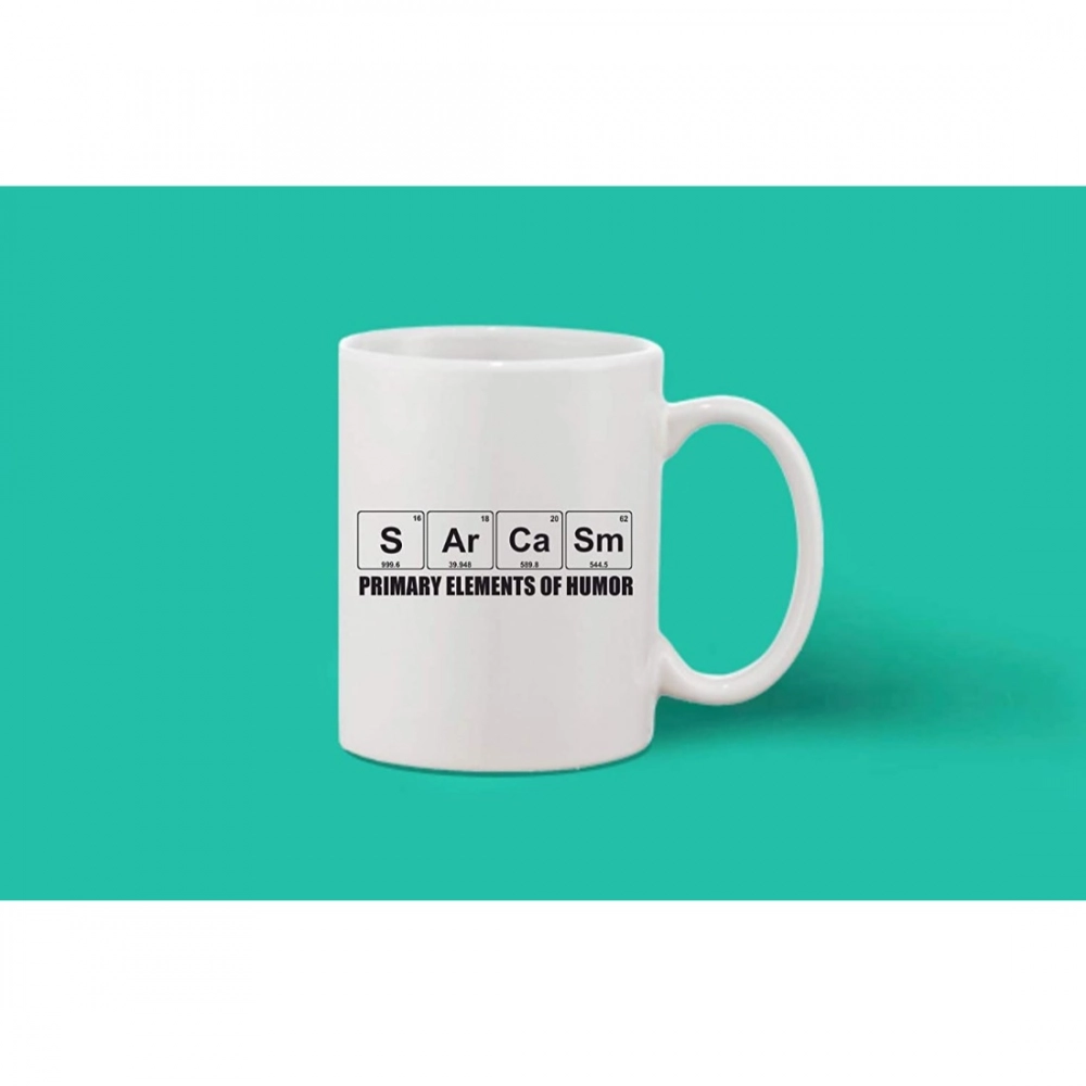 Generic Printed Ceramic Coffee Mug - 1 Pieces, White, 11oz - Image 2