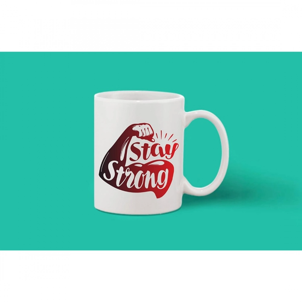 Generic Printed Ceramic Coffee Mug - 1 Pieces, White, 11oz - Image 2