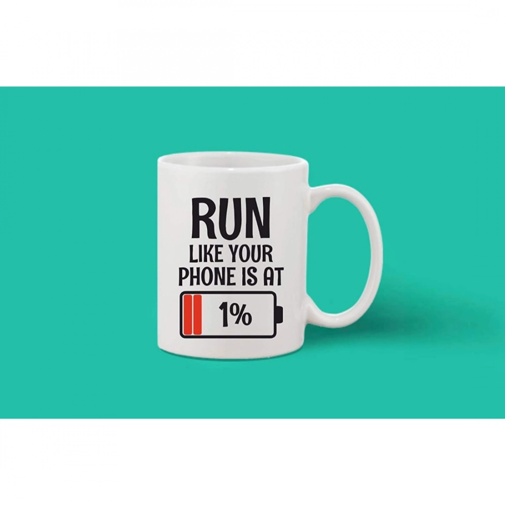Generic Printed Ceramic Coffee Mug - 1 Pieces, White, 11oz - Image 2