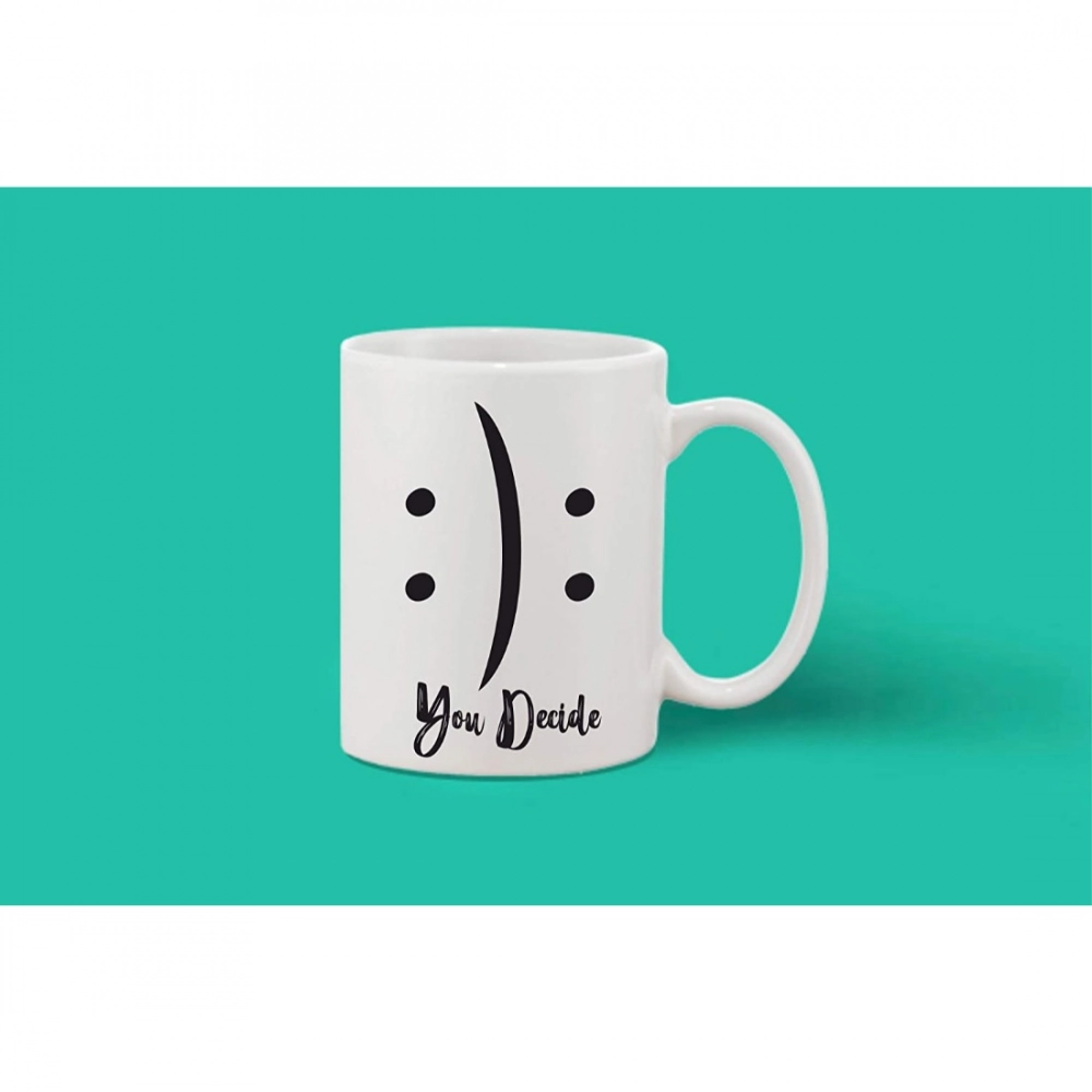 Generic Printed Ceramic Coffee Mug - 1 Pieces, White, 11oz - Image 2