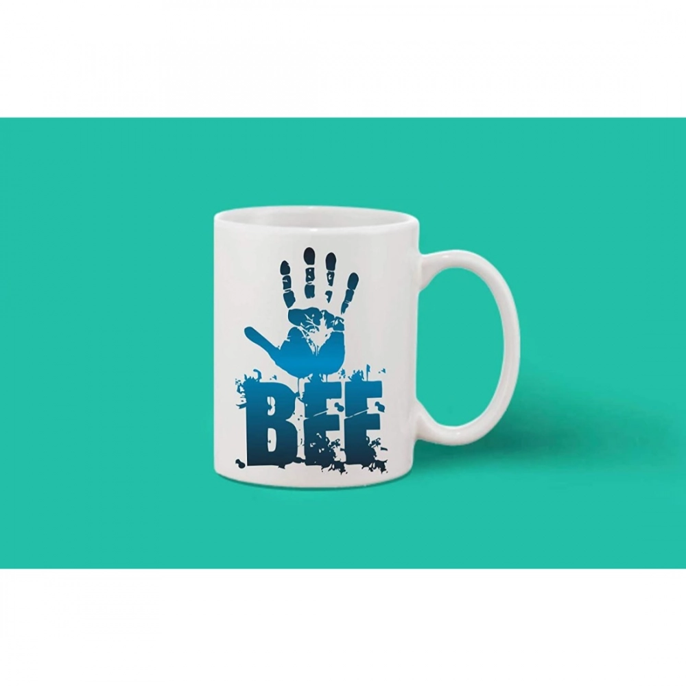 Generic Printed Ceramic Coffee Mug - 1 Pieces, White, 11oz - Image 2