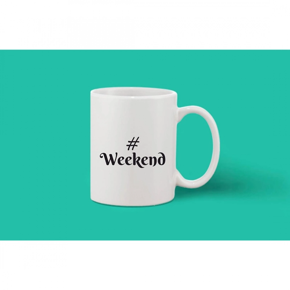 Generic Printed Ceramic Coffee Mug - 1 Pieces, White, 11oz - Image 2
