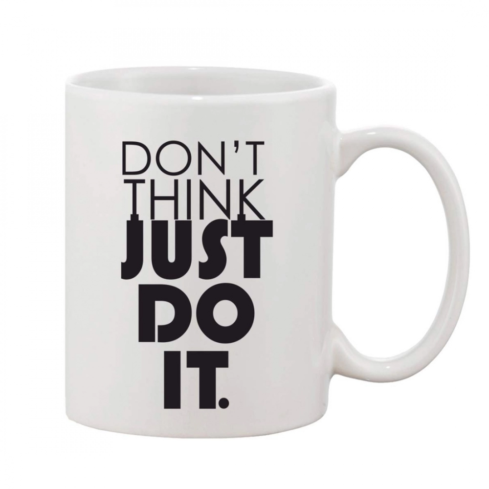 Generic Printed Ceramic Coffee Mug - 1 Pieces, White, 11oz