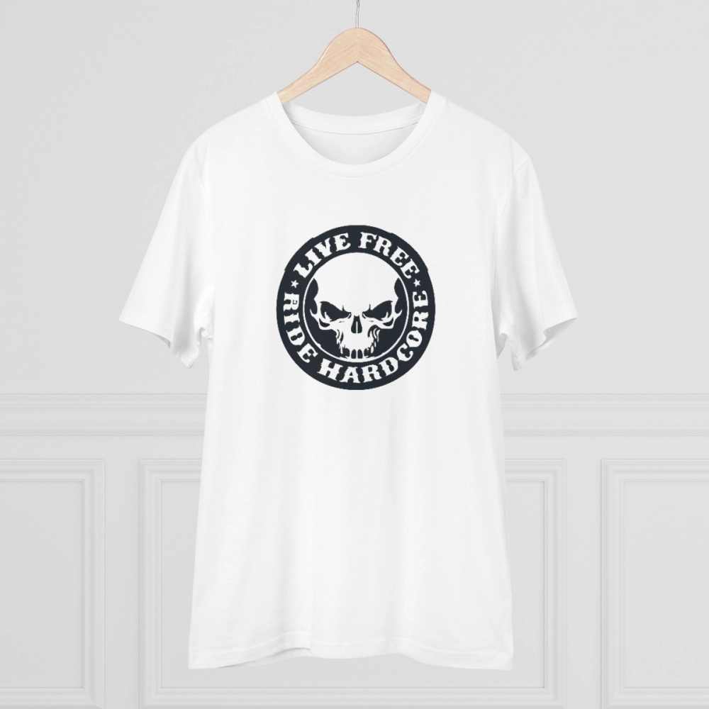 Generic Men's PC Cotton Bike Ride Design Printed T Shirt (Color: White, Thread Count: 180GSM) - Image 3