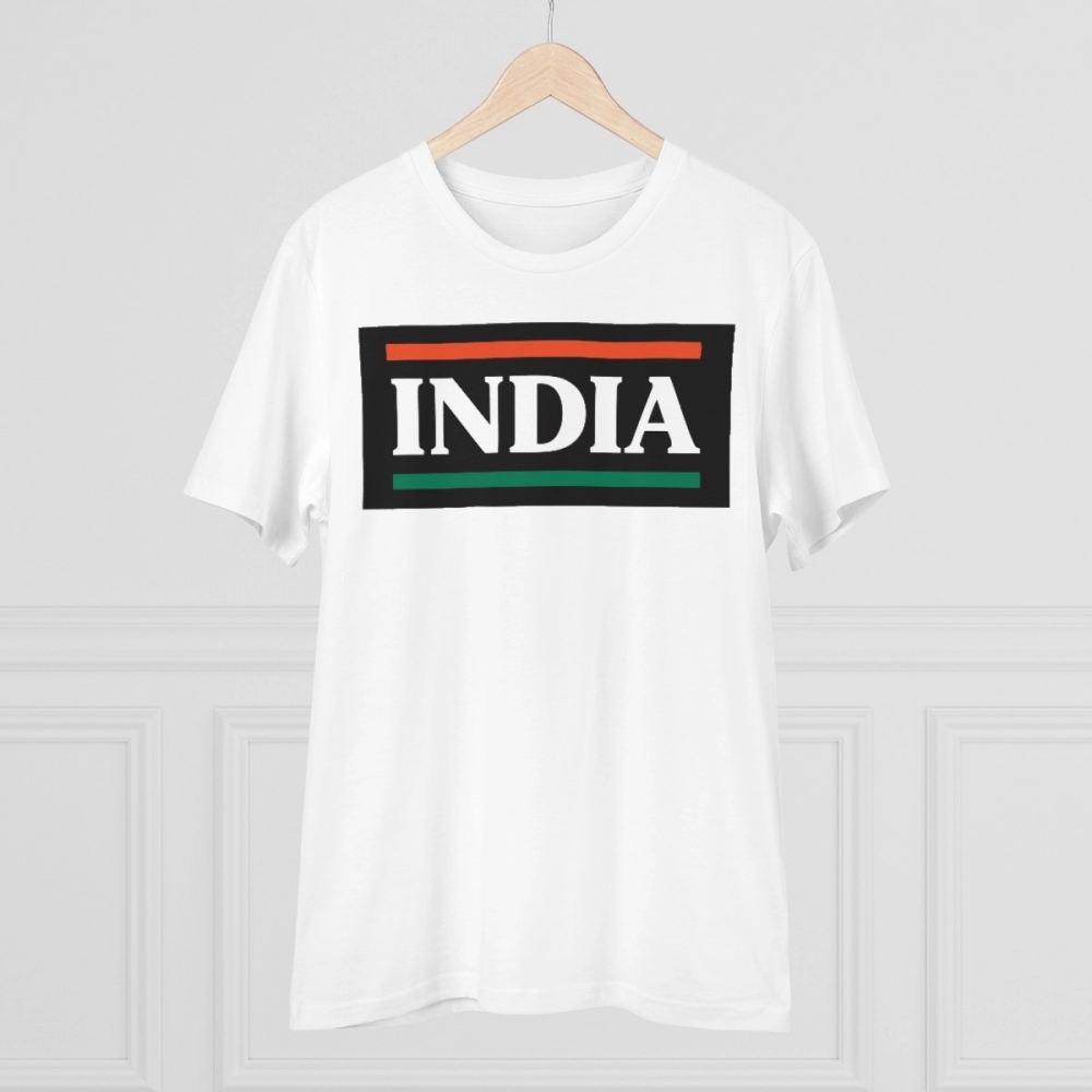 Generic Men's PC Cotton India Printed T Shirt (Color: White, Thread Count: 180GSM) - Image 3