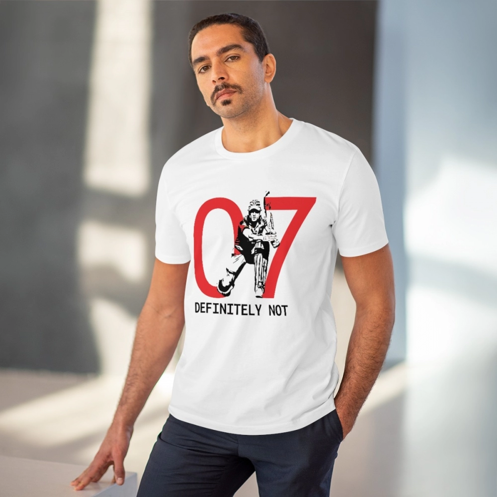 Generic Men's PC Cotton Cricket Design Printed T Shirt (Color: White, Thread Count: 180GSM) - Image 6