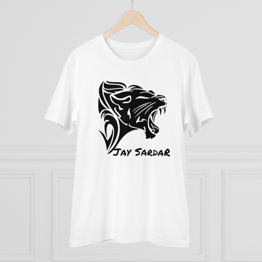 Generic Men's PC Cotton Jay Sardar Printed T Shirt (Color: White, Thread Count: 180GSM) - Image 3