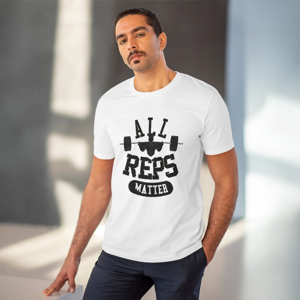 Generic Men's PC Cotton All Reps Matter Printed T Shirt (Color: White, Thread Count: 180GSM) - Image 6