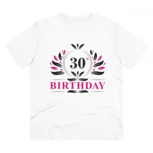 Generic Men's PC Cotton 30th Birthday Printed T Shirt (Color: White, Thread Count: 180GSM)