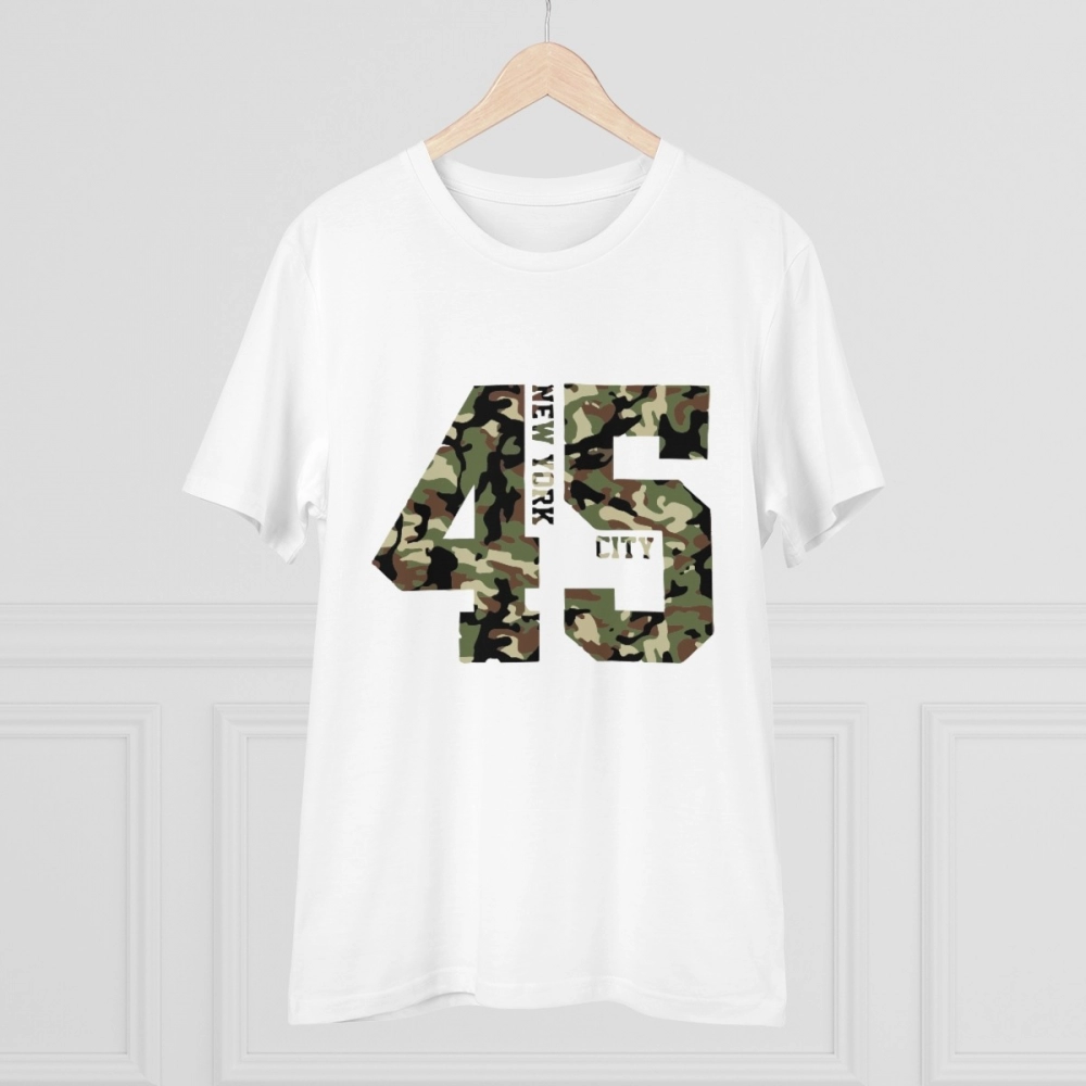 Generic Men's PC Cotton New York City Printed T Shirt (Color: White, Thread Count: 180GSM) - Image 3