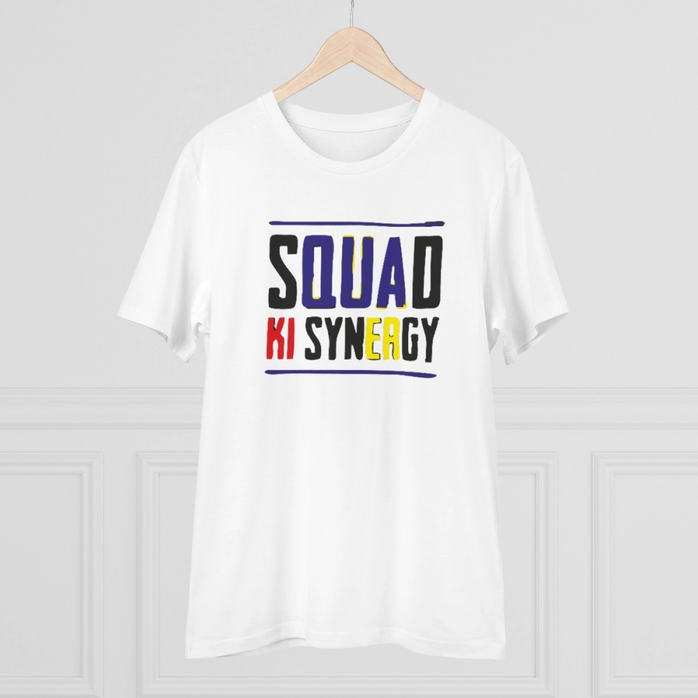 Generic Men's PC Cotton Squed Ki Syneagy Printed T Shirt (Color: White, Thread Count: 180GSM) - Image 3