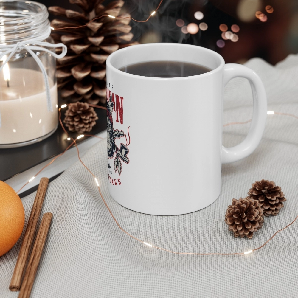 Generic Ceramic Gorila Desing Printed Coffee Mug (Color: White, Capacity:330ml) - Image 2