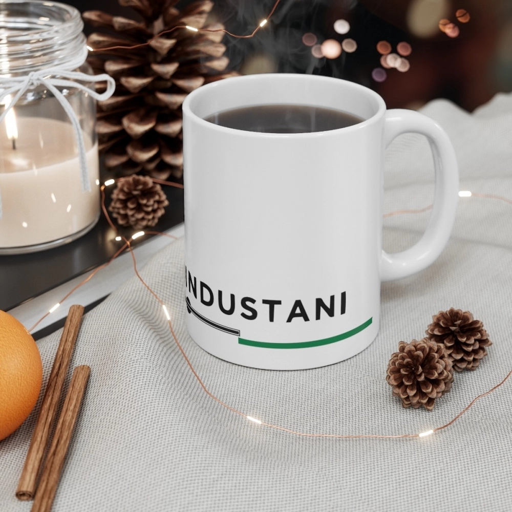 Generic Ceramic Dil Se Hindustani Printed Coffee Mug (Color: White, Capacity:330ml) - Image 2