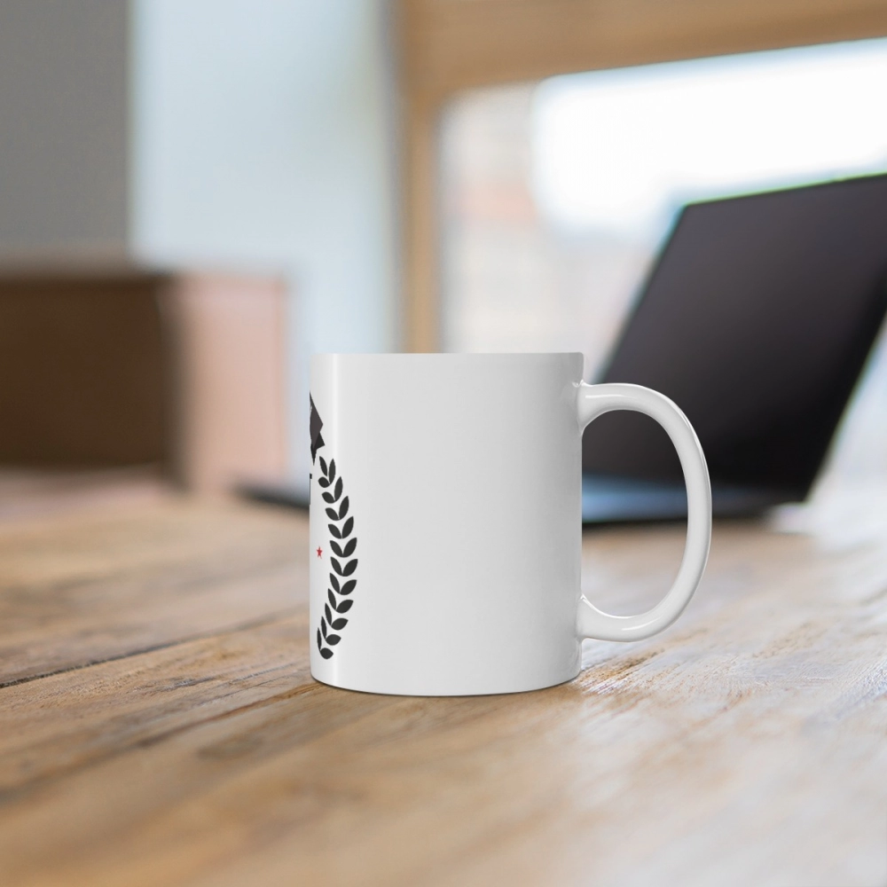 Generic Ceramic 1st Anniversary Printed Coffee Mug (Color: White, Capacity:330ml) - Image 2