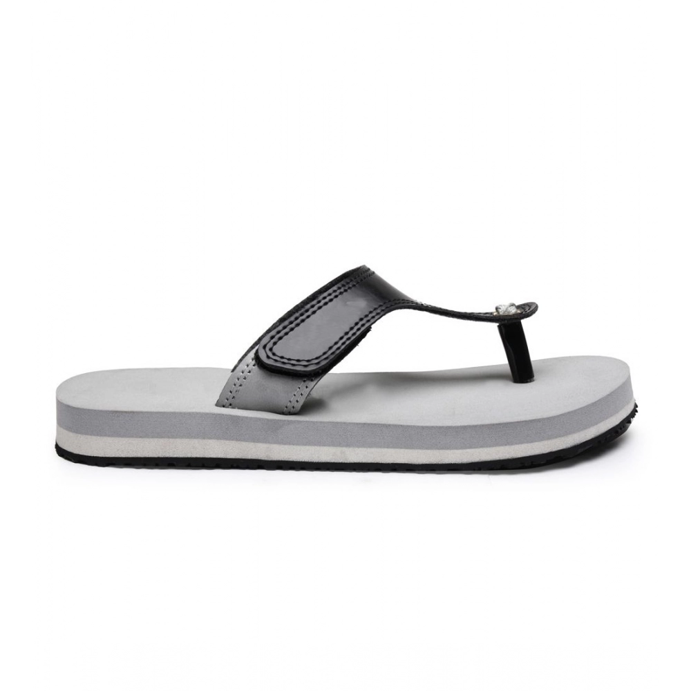 Generic Unisex Rubber Lightweight T-Style Slippers (Grey) - Image 5