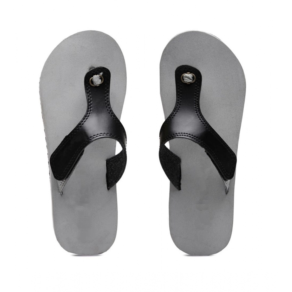 Generic Unisex Rubber Lightweight T-Style Slippers (Grey) - Image 2