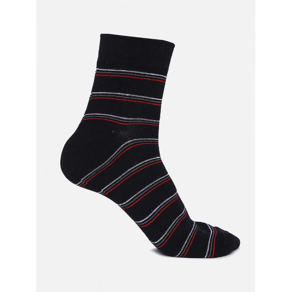 Generic 5 Pairs Men's Casual Cotton Blended Printed Mid-Calf length Socks (Assorted) - Image 2