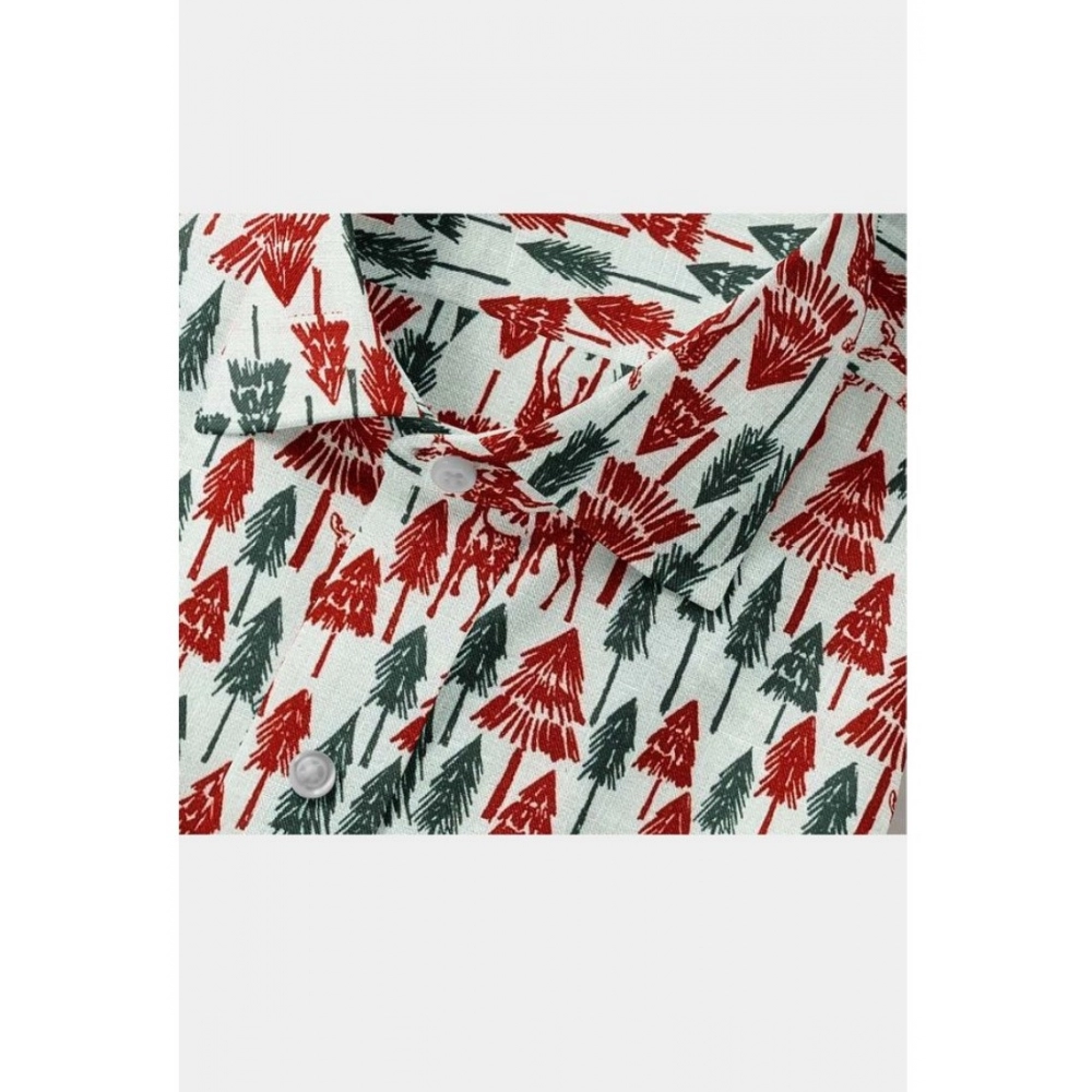 Generic Men's Cotton Blended Printed Full Sleeve Shirt (Multicolor) - Image 2