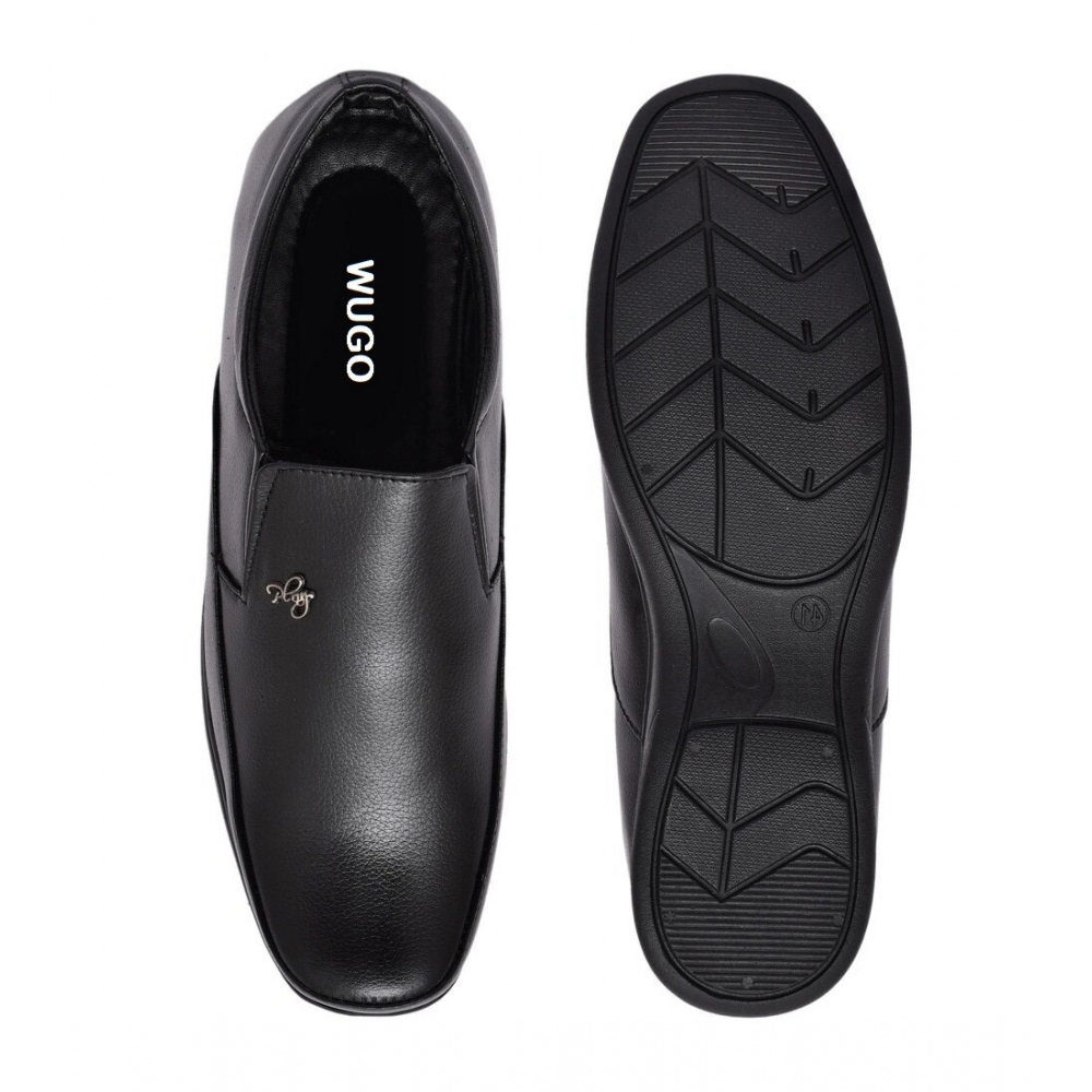 Generic Men's Faux Leather Formal Shoes (Black) - Image 6