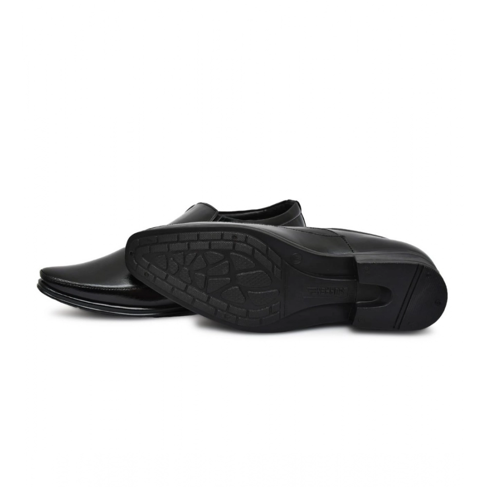 Generic Men's Faux Leather Formal Shoes (Black) - Image 3
