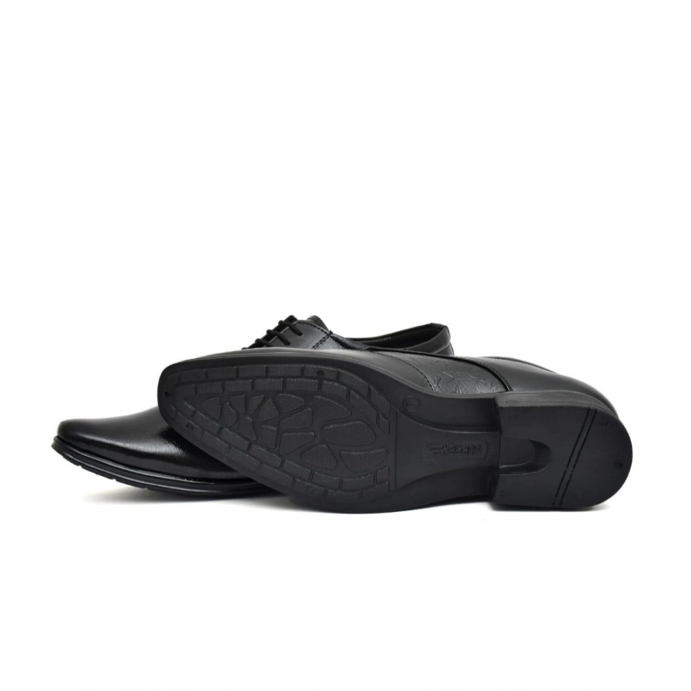 Generic Men's Faux Leather Formal Shoes (Black) - Image 2