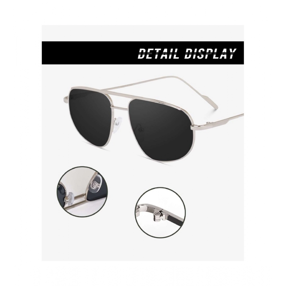 Generic Classic Unisex UV400 Protection Sunglasses (Silver) - Image 3