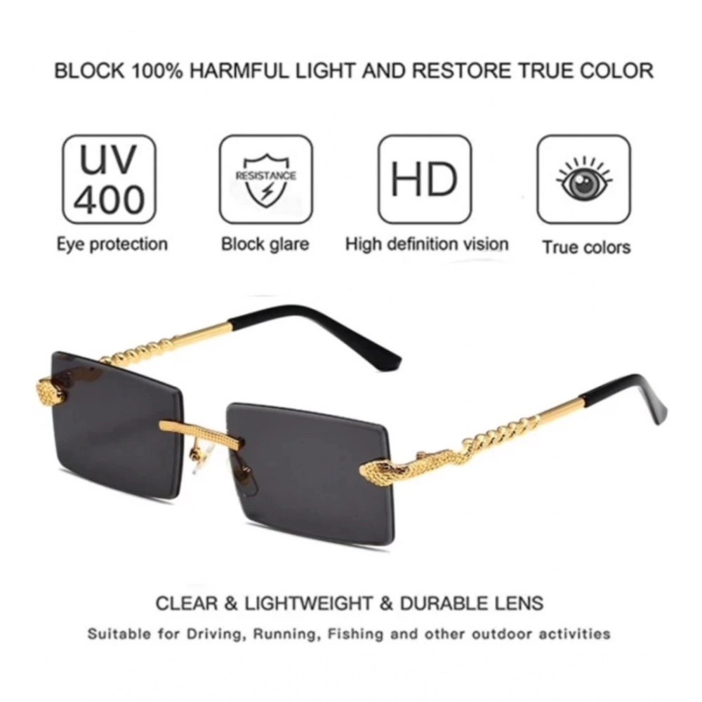 Generic Classic Unisex UV400 Protection Sunglasses (Black) - Image 2
