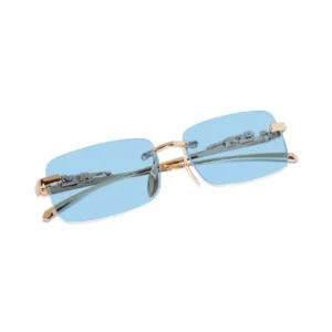 Generic Classic Unisex UV400 Protection Sunglasses (Gold)