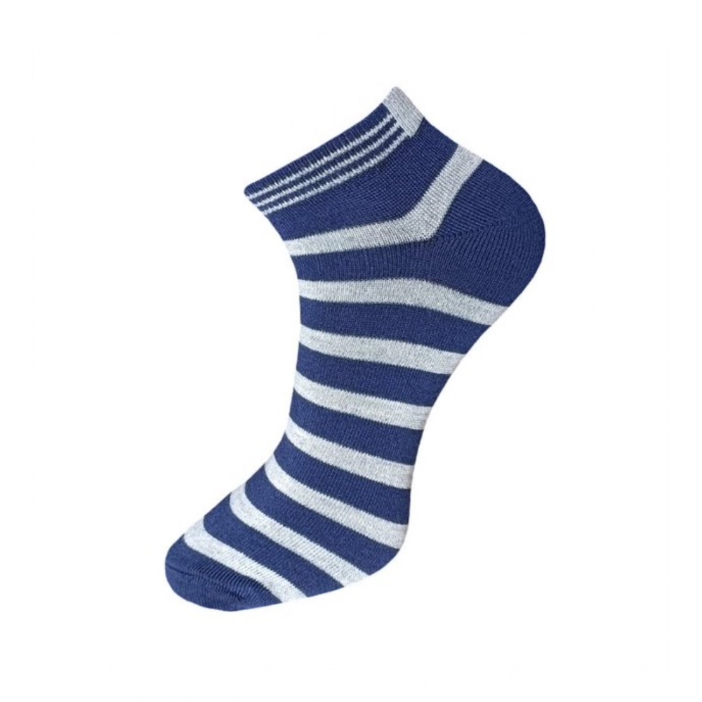 Generic 3_Pair Set Unisex Casual Cotton Solid Ankle Length Socks (Multicolor) - Image 3