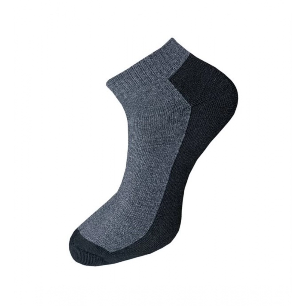 Generic 3_Pair Set Unisex Casual Cotton Solid Ankle Length Socks (Multicolor) - Image 3