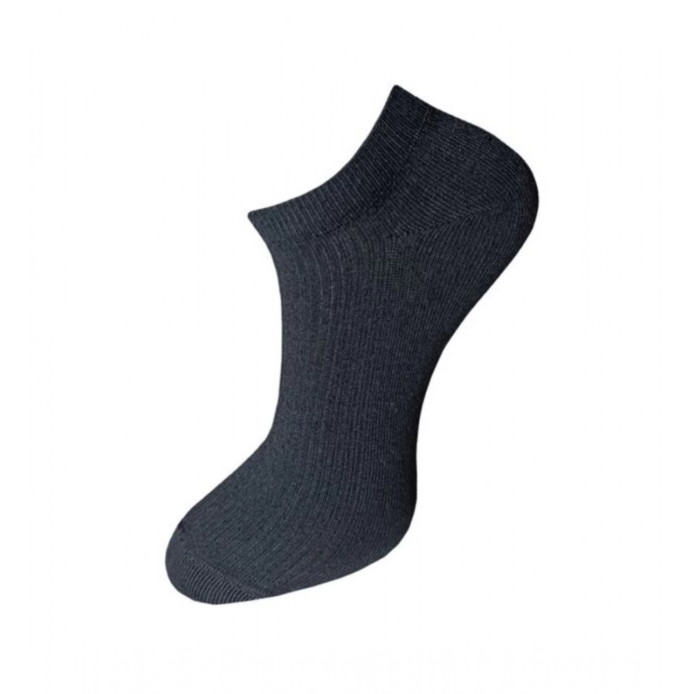 Generic 3_Pair Set Unisex Casual Cotton Solid Ankle Length Socks (Multicolor) - Image 2
