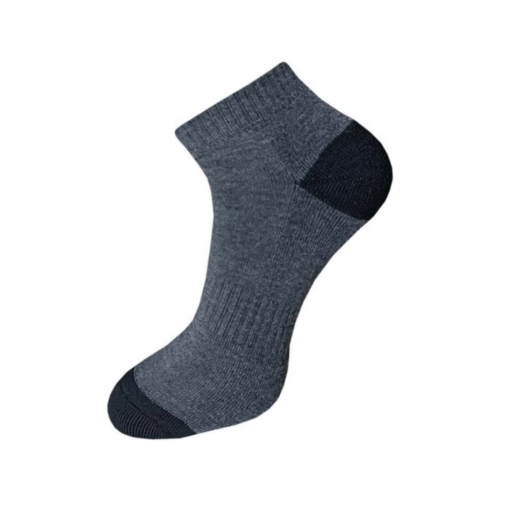 Generic 3_Pair Set Unisex Casual Cotton Solid Ankle Length Socks (Multicolor) - Image 4