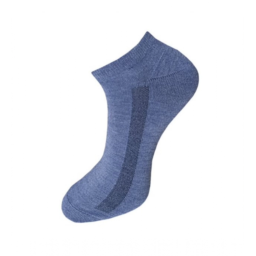 Generic 3_Pair Set Unisex Casual Cotton Solid Ankle Length Socks (Multicolor) - Image 2