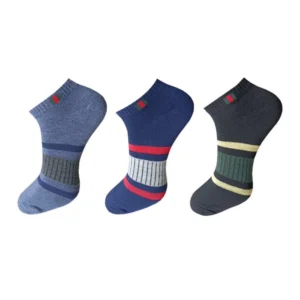Generic 3_Pair Set Unisex Casual Cotton Printed Ankle Length Socks (Multicolor)