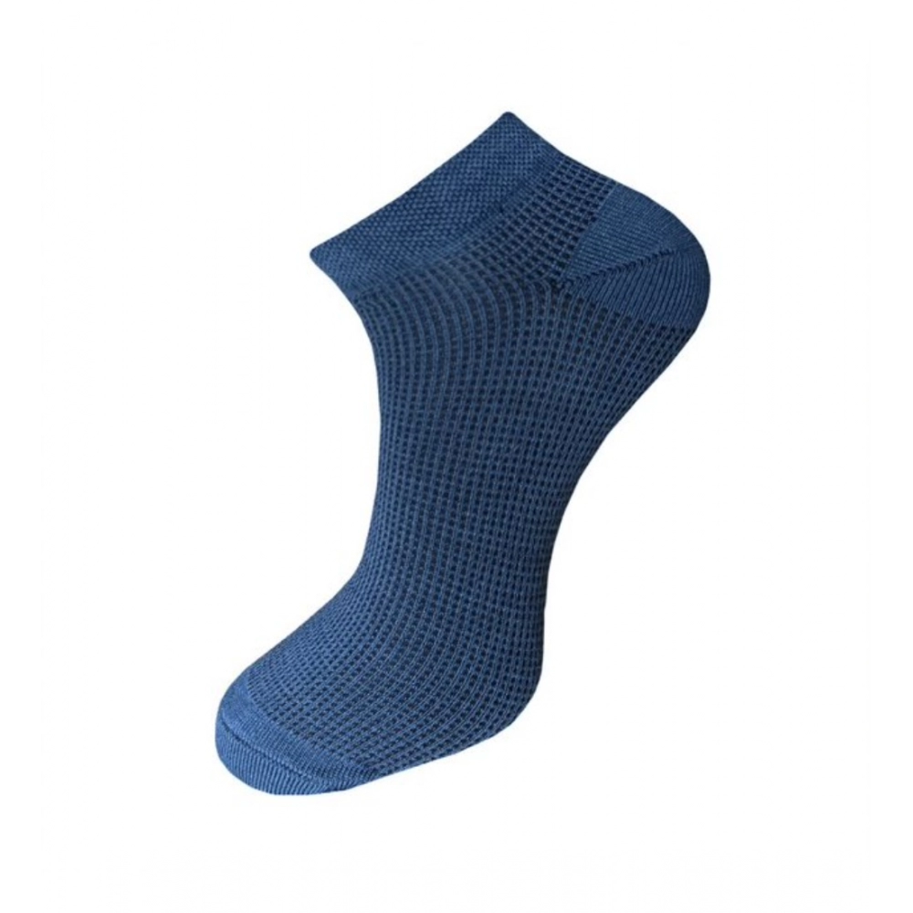 Generic 3_Pair Set Unisex Casual Cotton Solid Ankle Length Socks (Multicolor) - Image 4