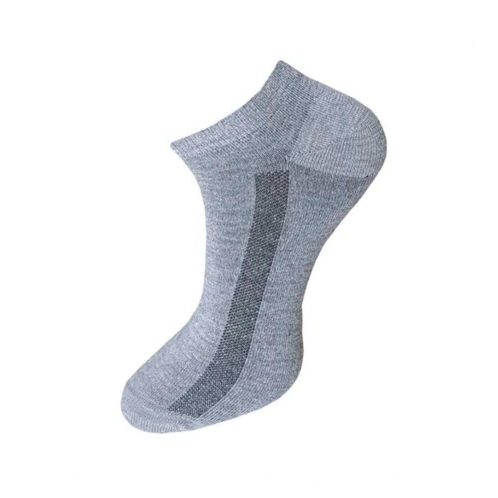 Generic 3_Pair Set Unisex Casual Cotton Solid Ankle Length Socks (Multicolor) - Image 3