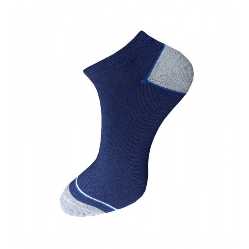 Generic 3_Pair Set Unisex Casual Cotton Solid Ankle Length Socks (Multicolor) - Image 2