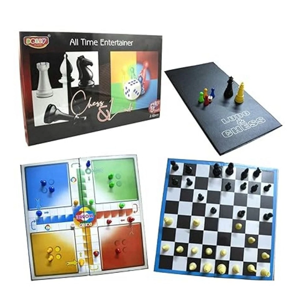 All Time Entertainer Chess&Ludo | Paper, Plastic Toys | Board Games | 5+ Years - Image 2